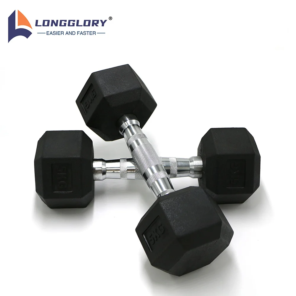 Durable Hex Dumbbell Set Bold Handle Bar 20 Kg Lbs