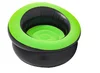 Tabouret canapé gonflable-tissu floqué vert