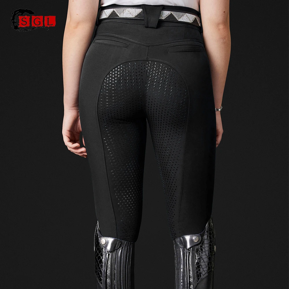 Sgl Custom Made Silicon Equestrian Breeches Factory Supply High Waist