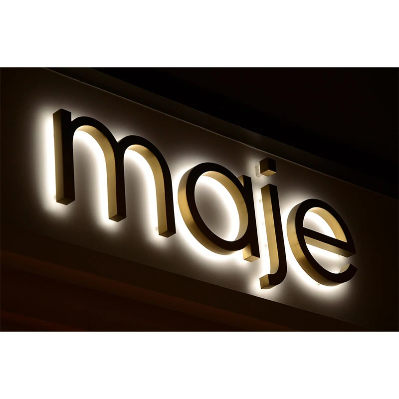 TianLang Free Design Business Office Sign Indoor Outdoor Backlit Illuminated Signage Wall Logo Acrylic Led 3d Channel Letter