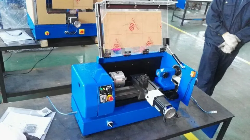 SP2138 CNC210 mini cnc machine horizontal CNC Lathe machine for hobby and School Education