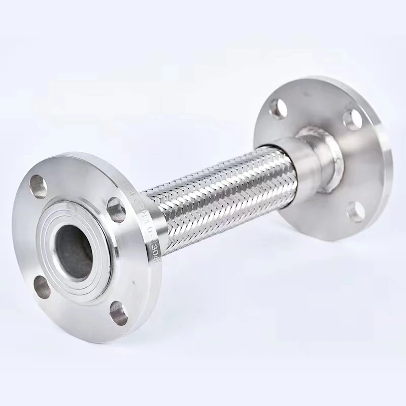 Stainless Steel Braided Flexible Hose Flange Metal Bellows Pipe Expansion Joint Metal Braided Washing Machine Hose