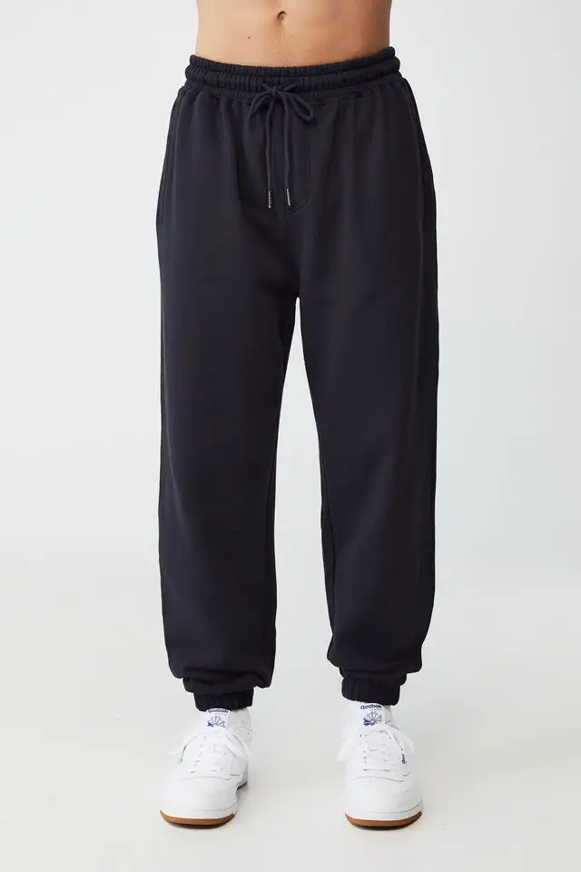 Wholesale Cotton Twill Blank Joggers Plain Sport Custom Track Pants Men  Stacked Sweat Pants