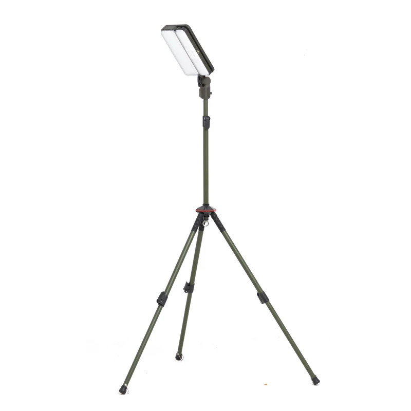 Solar Rechargeable Camping Lantern & Tripod Stand Work Light