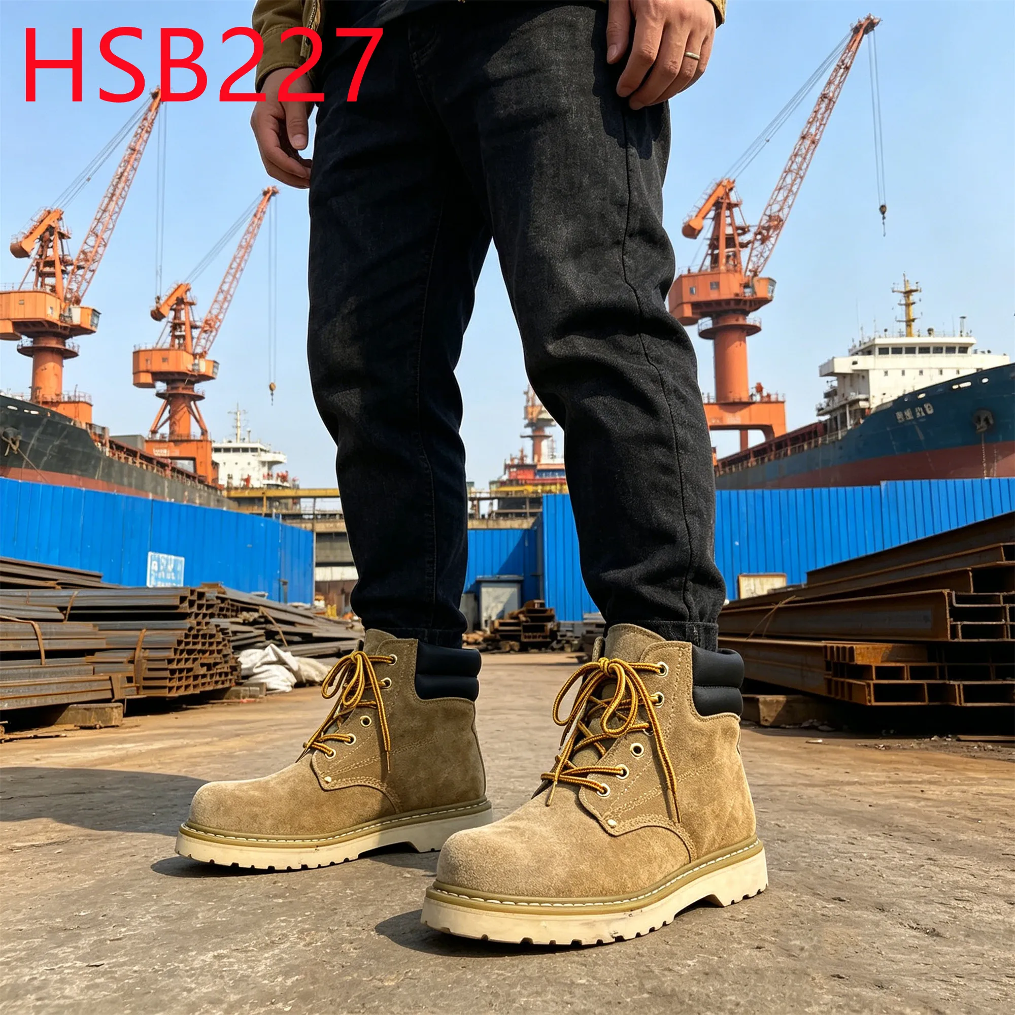 YYR,Shipyard Shock Mitigation System High Standard Safety Boots Masonry Work Anti-hit&puncture Protective Labor Boots HSB227