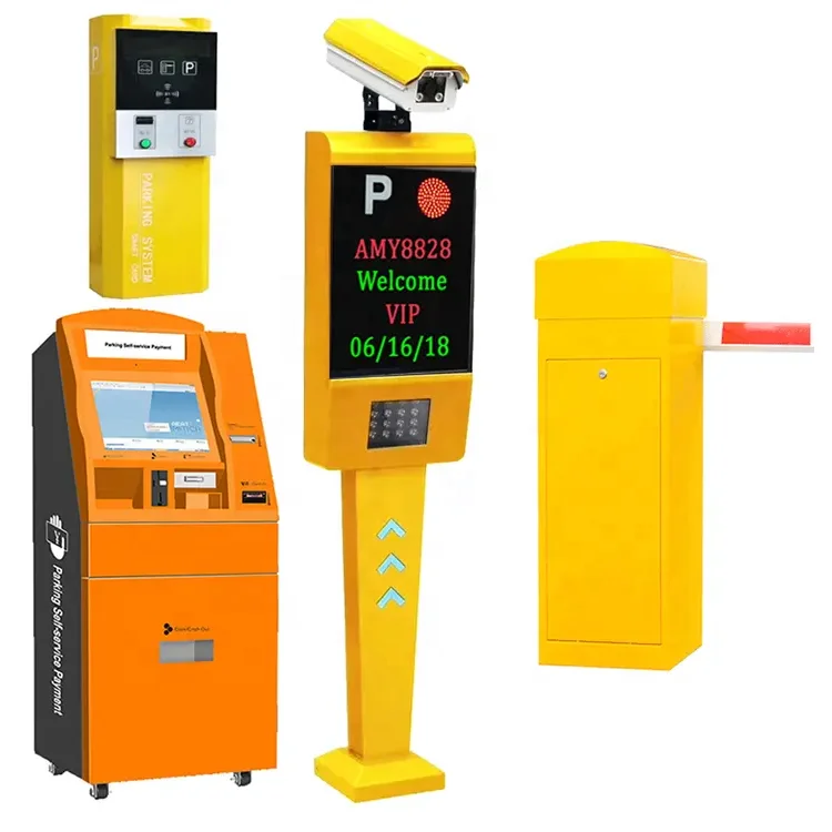 Intelligent Automatic Smart  LPR Car Parking  Automatic Ticket Dispenser System LPR Parking System Complete Set for Parking Lot