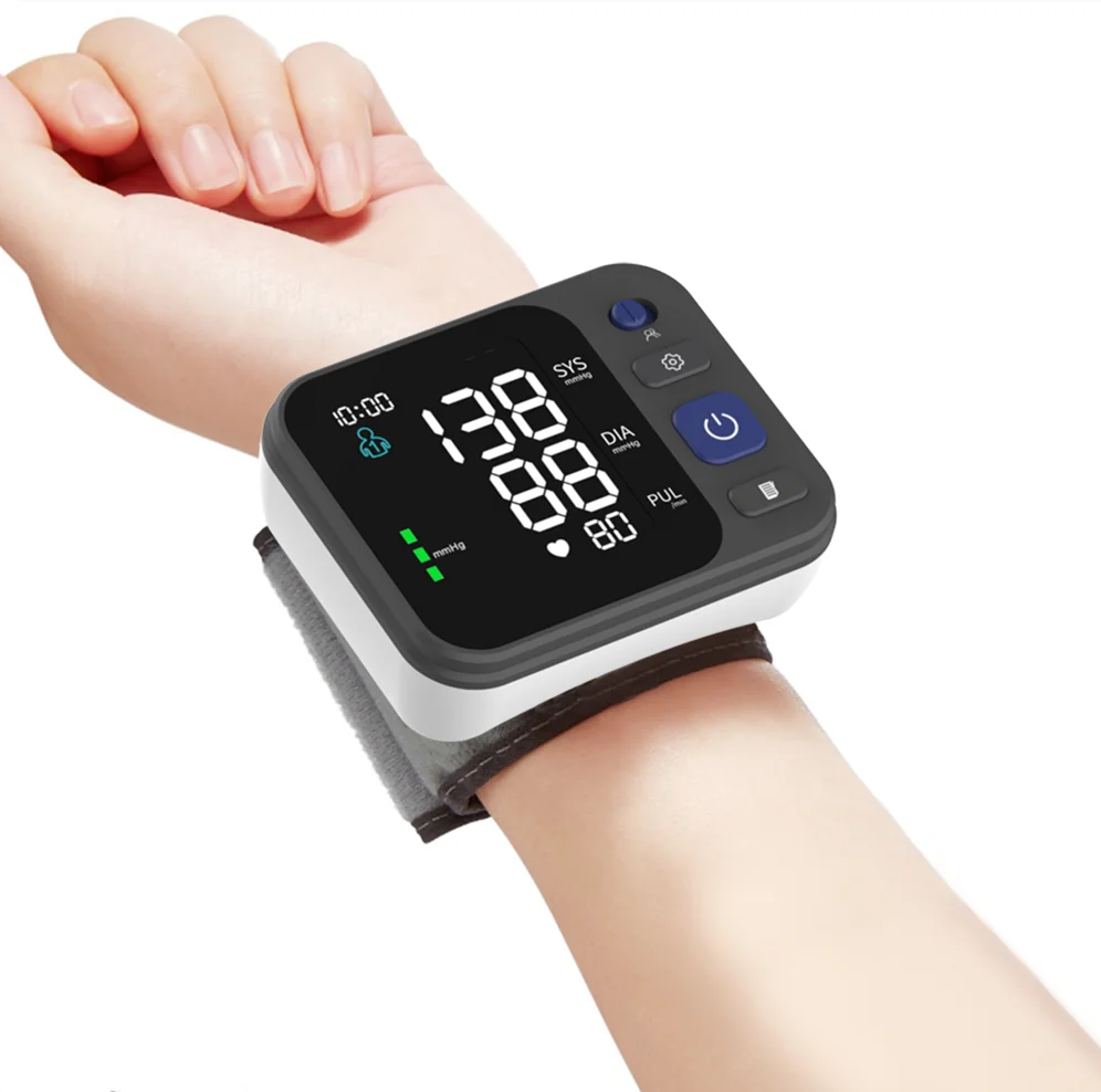 Portable Automatic LCD Display Digital BP Machine Electric Tensiometro Wrist BP Monitor Blood Pressure Monitor