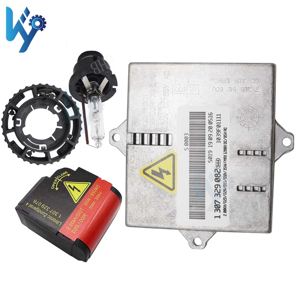 1307329076 Xenon HID D2S E46 E63 Headlight 1300290120 Supporting Ring Bulb W220 F A3 C30 711307329076 Lamp Socket 1307329082 Kit