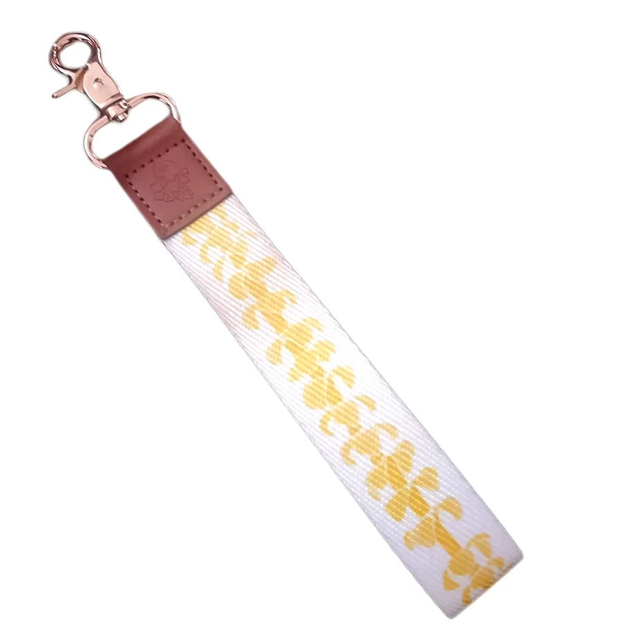 Promotional Keychain Nylon Fabric Stitching Strap Key Chain Zinc Alloy