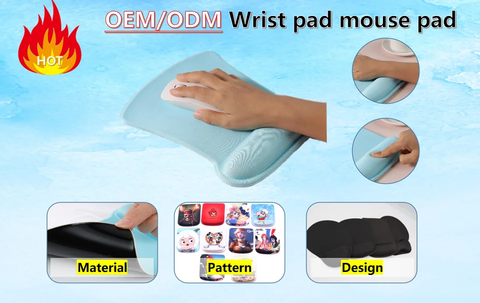 Custom Full Color Anime Mouse Pad Odm/oem Design Extended Leather Gel ...