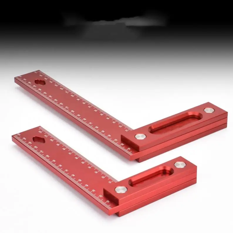 TEBAK W-79 90 Degree Woodworking Measuring Tool L Shape Carpenter Square Right Angle Ruler