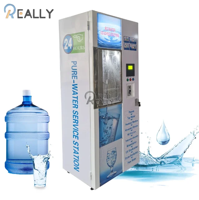 Commercial 300gpd Water Vending Machines For Sale Purified Water Self