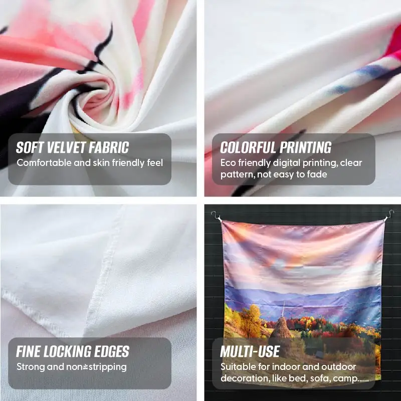 custom tapestry woven blanket