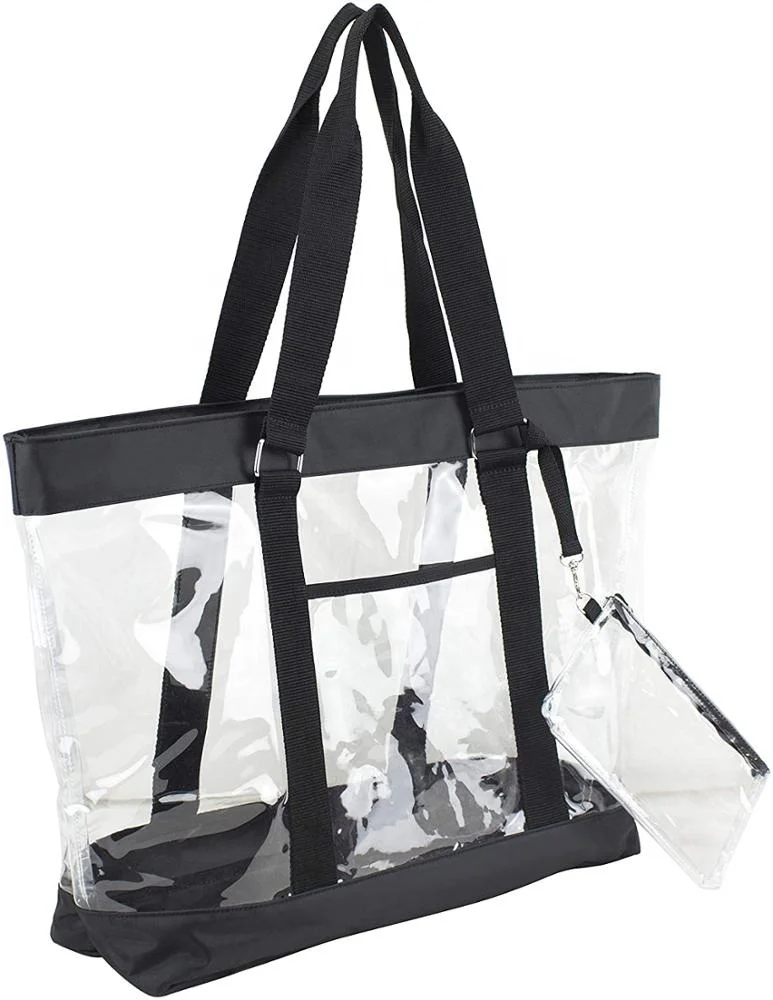 Black Clear Jelly Tote Bag