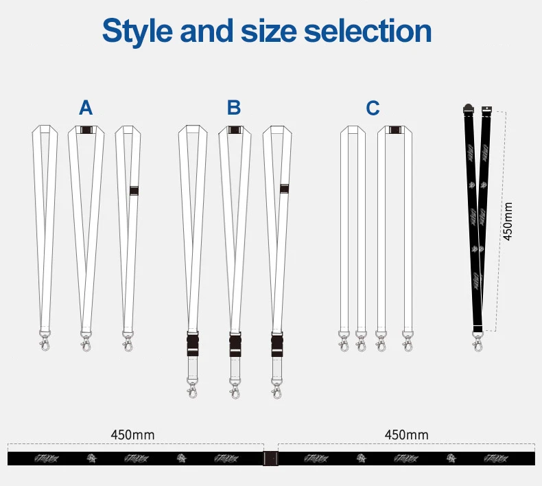 product factory direct polyester lanyard hook colorful custom logo sports race id card badge holder personalized promotional lanyard-9