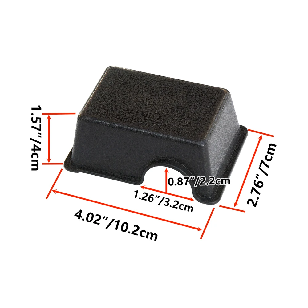 10.2*7*4cm S Size Small Black Plastic Reptile Hide Out Cave