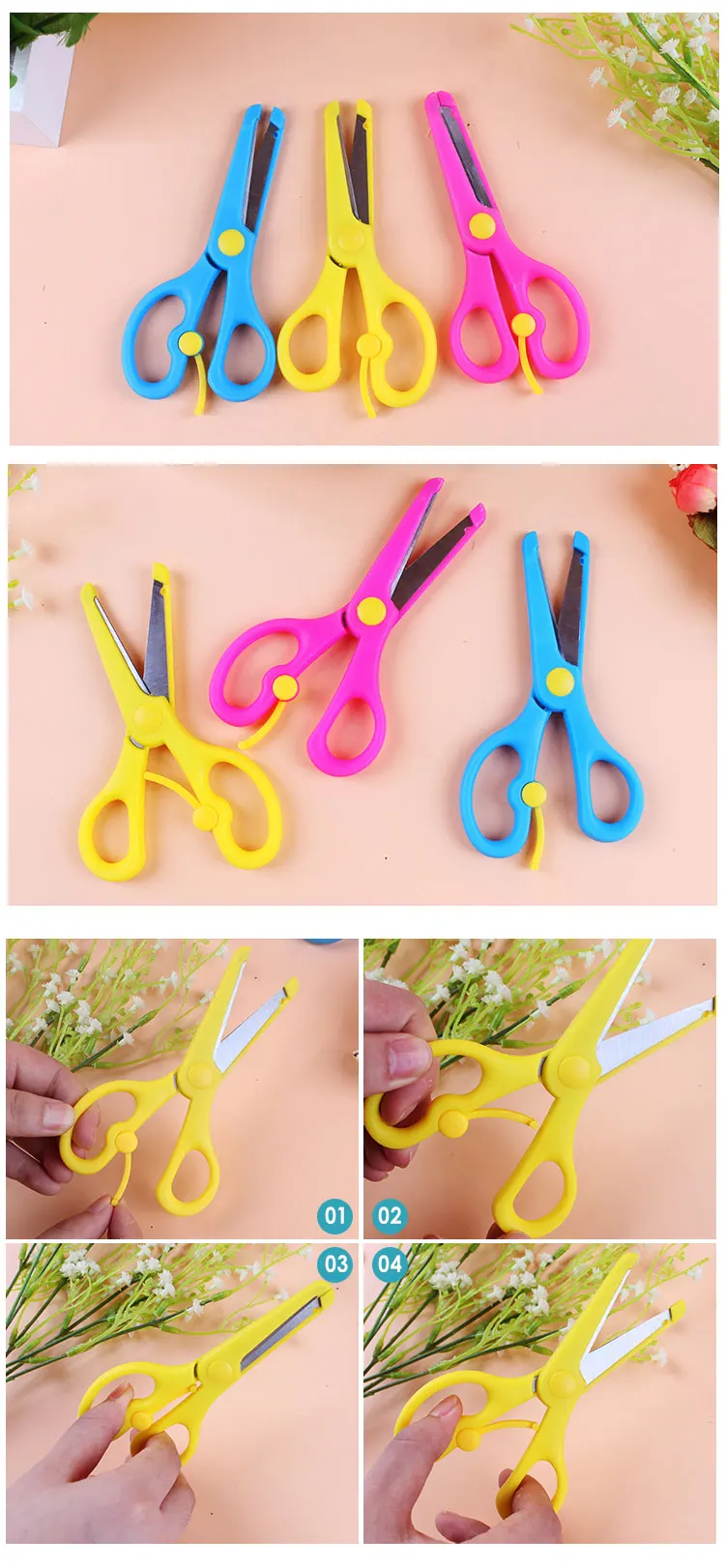 Mixcolor Children Safety Scissors Children Student Special Scissors
