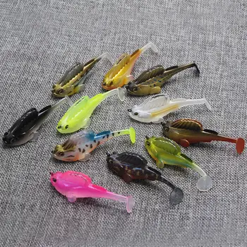 14g Soft Lure Frog Lure Fishing Pike Bass Deep Running Paddle Tail Lead Jig 7cm Swimbait Made PVC Metal Perch Snapper Marlin – Soft Lure – view 2