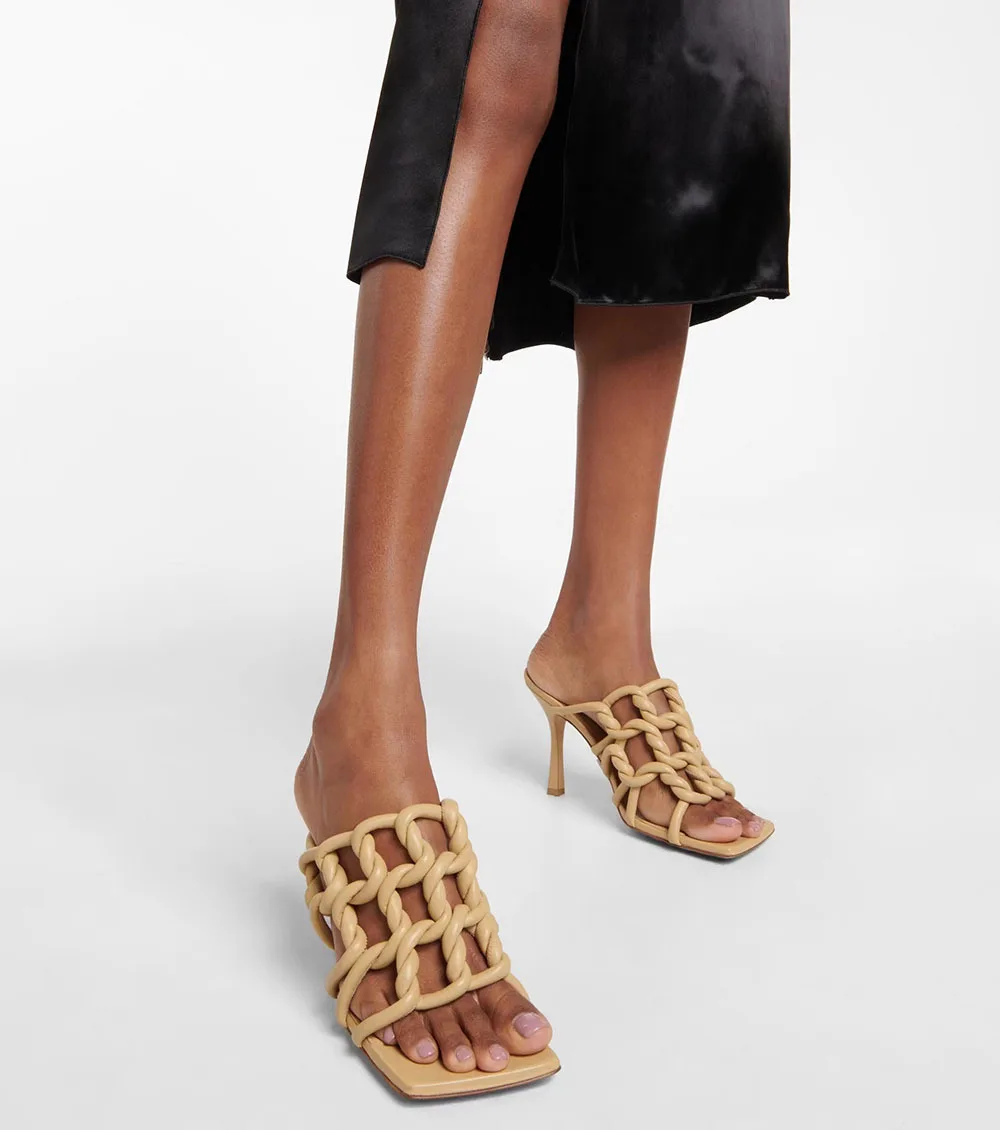 Xinzi Rain 2023 Custom Ladies Slide Sandals Brands Square Toe Slip On ...