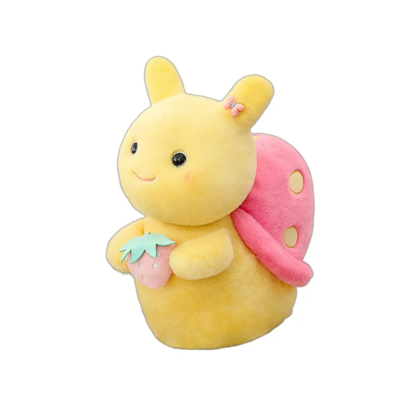 EXQULEG Plüsch Schnecken Kuscheltier – 40 Cm, Weiches Stofftier Für Kinder & Erwachsene