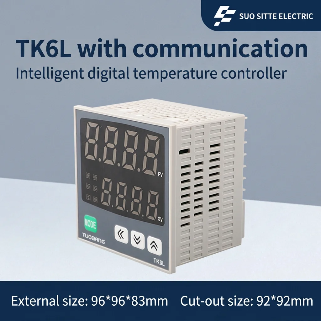TUOBANG Digital PID Temperature Controller TK6L 14RV with RS485 OEM/OEM Industrial Smart Thermostat for Incubator