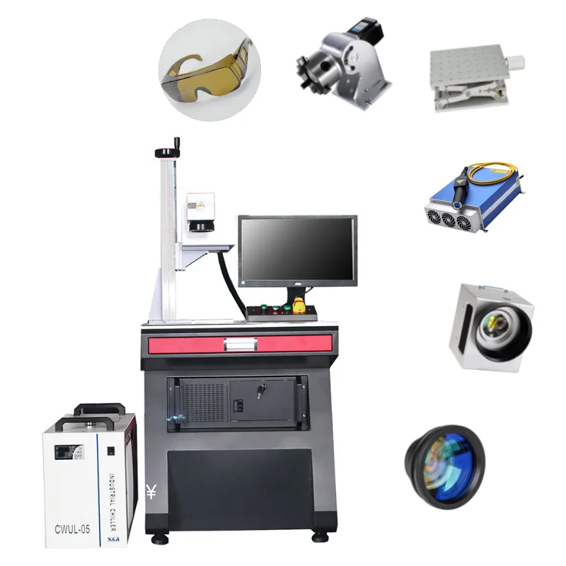 UV Laser Printing Batch Coding Marking Conveyor Machine for Plastic Water Bottle