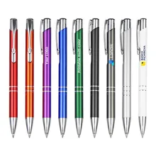 Good Quality Oily Ink Metal Ballpoint Pen With Custom Logo For Office And School
