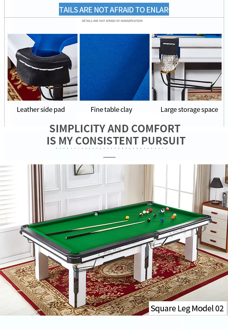 High Standard Production Super Power Pool Table Tournament Pool Table ...