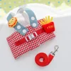 Three-piece frog green plaid set