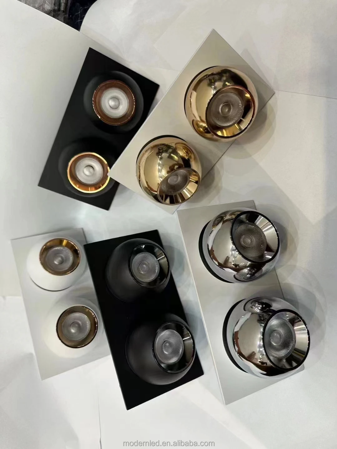Recessed Adjustable Stage Home Hotel Spotlight 7w 1 Head 2 Head 3 Heads ...