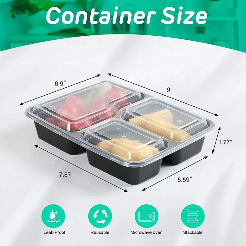 New Arrival Disposable Customized PP Plastic Food Storage Container and Food Packing