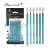 Blue 6pcs/Graphite (HB, 2B, 4B, 6B, 8B, EE)