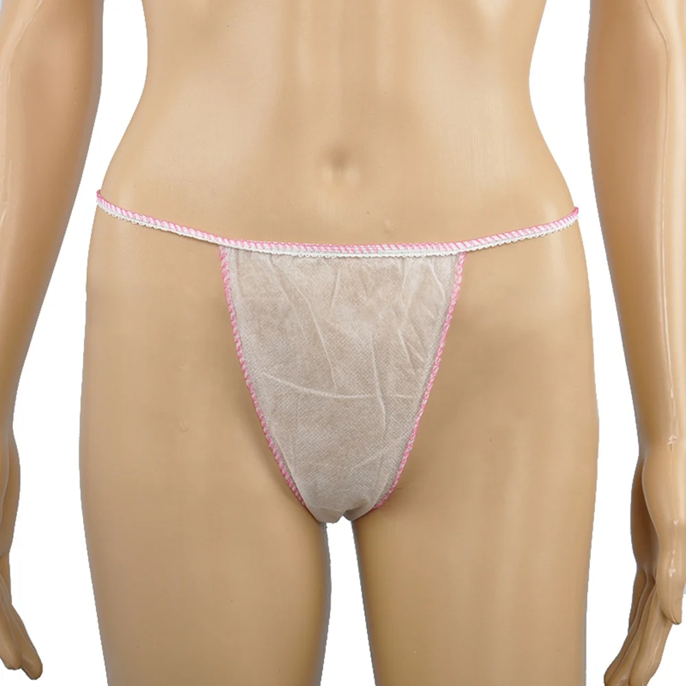 YIYIBO Bragas de Bikini Desechables con Tanga en Forma de T envueltas Individualmente para tratamientos de SPA y Bronceado en Aerosol Paquete de 12 