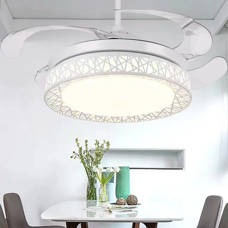 Modern ceiling fan light surface mounted led fan light with remote 42inch