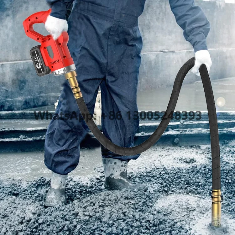 Construction Vibrator Tool Handheld Electric Concrete Vibrator  110V 800W,  1.2m Hose, Portable Cement Bubble Remover For Construction 800W Electric Concrete  Vibrator Handheld