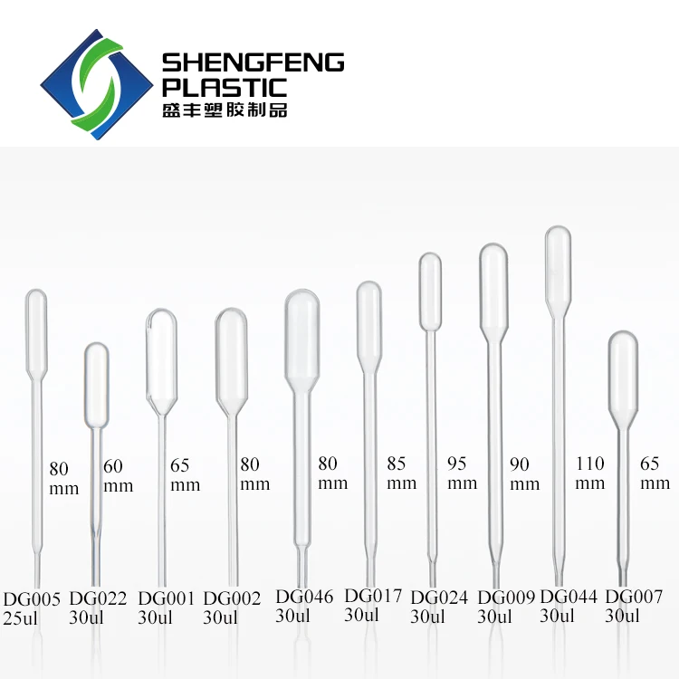 1ml 3ml 10ul 20ul 30ul 40ul 50ul Pasture Multi Plastic Disposable Mini Pipette Plastic Dropper Bottle