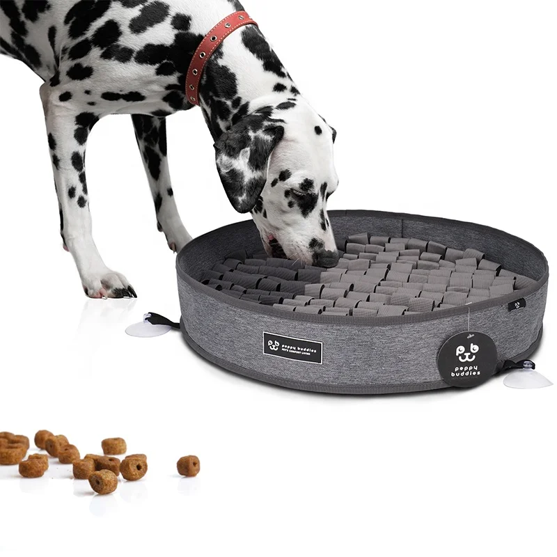 LS OEM Waterproof Interactive Dog Foraging Mat Pet Feed Games Dog Sniffing Mat with Suction Cups