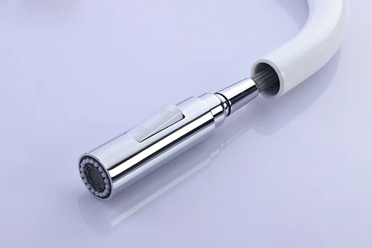 Grifo de latón negro para cocina, grifo abatible