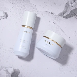 Wholesale Luxury Cosmetic Bottle Set for Cream Lotion 120ml Makeup Skincare Matt White Pump Sprayer for Eye Drops Eye Cream