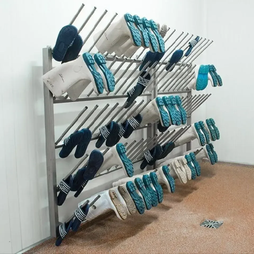 High quality stainless steel shoe racks and boot drying heaters for industrial plants and equipment