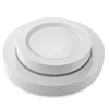 Plato llano blanco - 50 unidades + Plato hondo blanco - 50 unidades