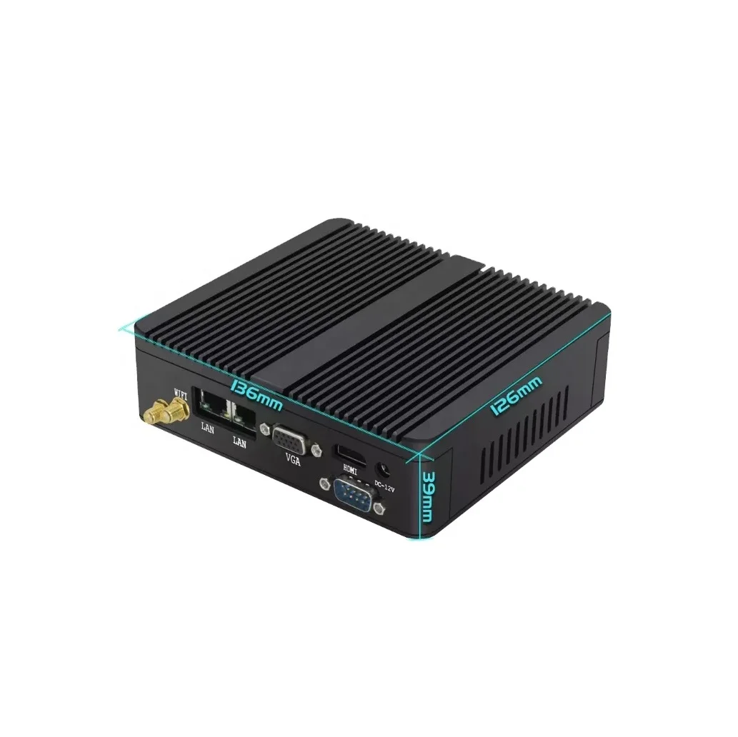 Thin Client Mini PC 2 LAN J1900 mini Server Router Win10 ioT Gateway ...