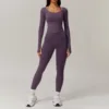 เสื้อแขนยาว+กางเกงสีม่วง
