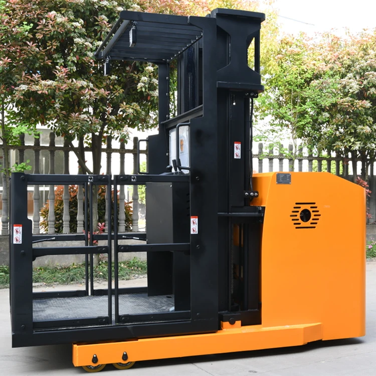 Man  Up Free Lifting  3306Lbs  1500 Kg  23Ft  70000M  Cherry Picker   Reach Truck Order Picker with Lithium Battery