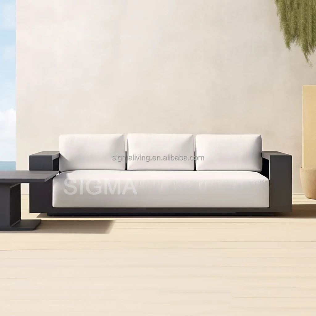 New Design Balcony Patio Furniture Modern Outdoor Garden Sofa Set Aluminum sofa