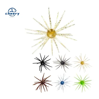 CHEERY Factory New Soft Bait Bionic Sea Urchin Stainless Steel Luya Fine Packaging Bass Mandarin Fish Black Pit Special Fake – Soft Lure – view 2