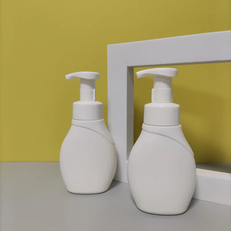 Hand Wash Lotion Pumps Shampoo Bottle 300ml Custom Cleansing Mousse Foam Pump Squeeze the Latex Plastic Bottle