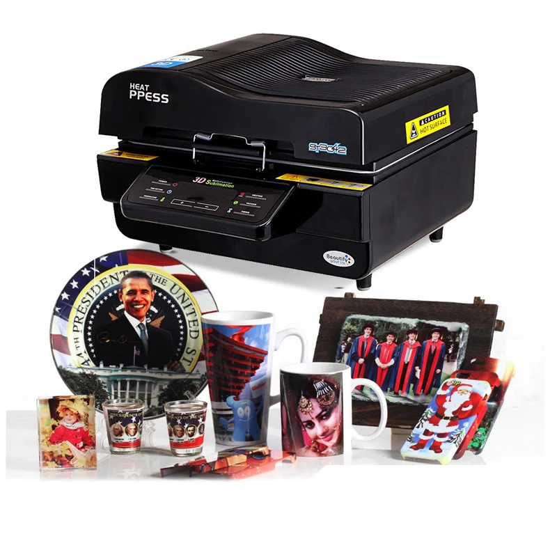 3D昇華転写機 ST3042 真空熱プレス機 スマホケース、マグカップ