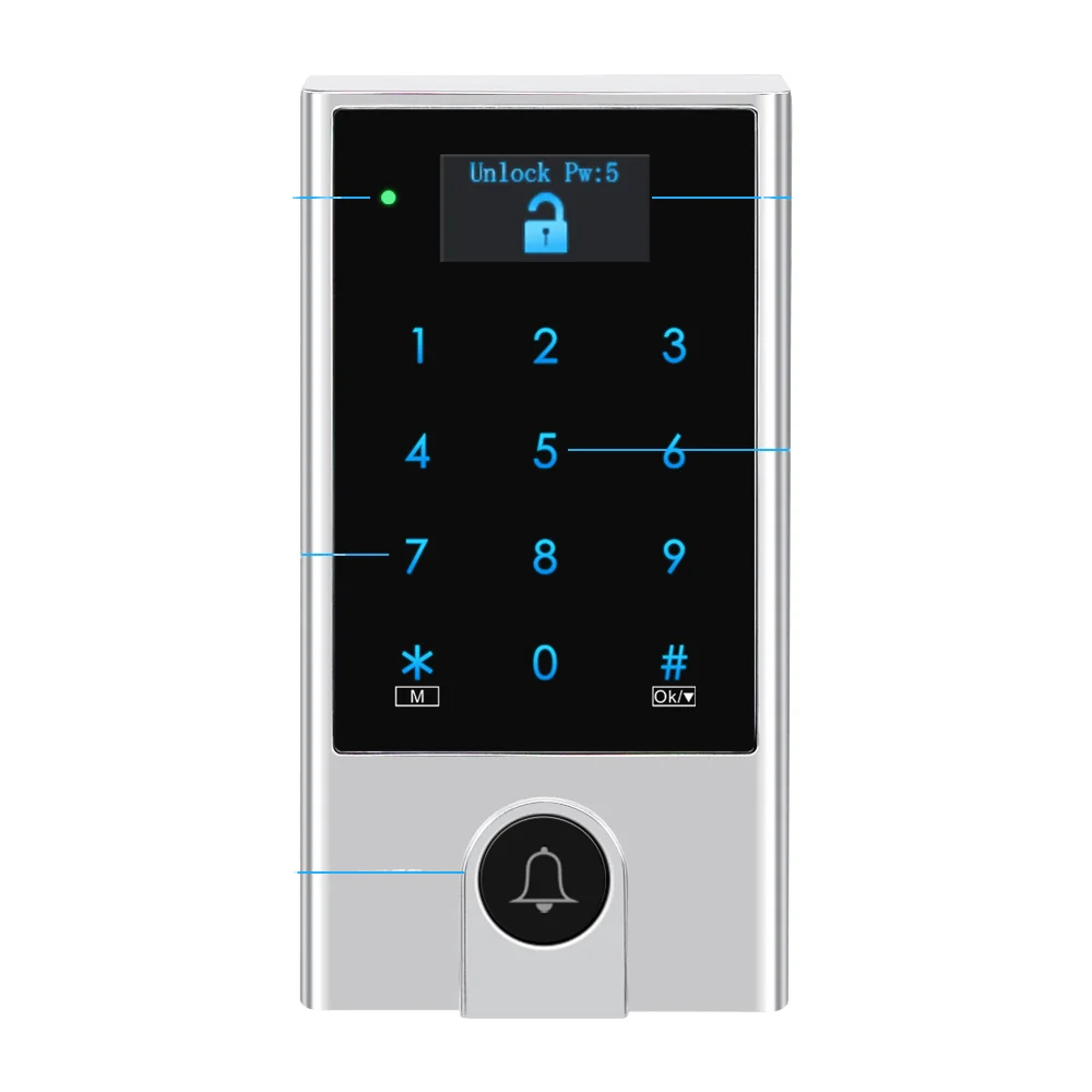 Biometric Fingerprint RFID Door Access Control System 125kHz Frequency ...