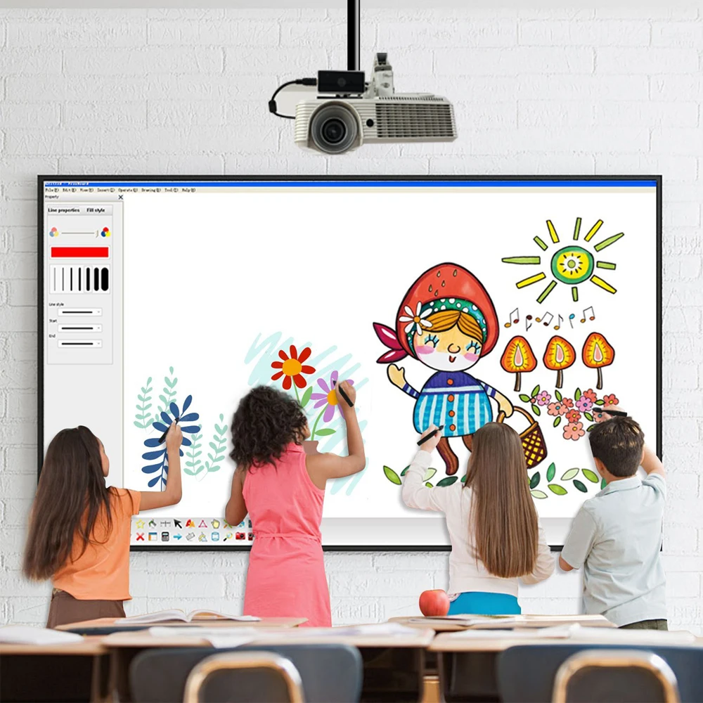 School-Grade Smart Board Interactive Electronic Whiteboard Factory-Made in China Mini Interactive Educational Equipment